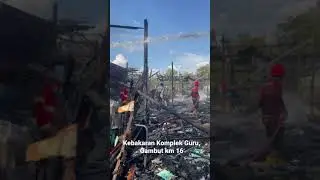 Kebakaran di Gambut, 10 Rumah terbakar. #firefighter #pemadamkebakaran