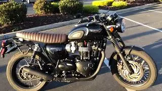 Contra Costa Powersports-Used 2018 Triumph Bonneville T120 Black retro sport motorcycle