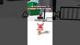 WHO I TARGET IN MM2 🥹 (Murder Mystery 2)