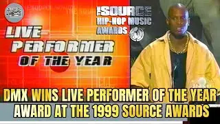DMX wins live performer of the year award at the 1999 Source Awards