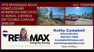 REDUCED PRICE! FORECLOSURE! RIVERFRONT 11 BDRM, DET GARAGE, LARGE LOT!