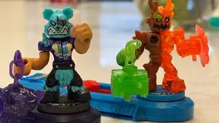 Legends of Akedo Power Storm Versus Pack &mdash; Burndown vs Shred Head Review & Unboxing
