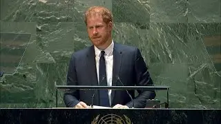 'Our world is on fire,' Prince Harry tells UN | AFP