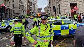 Liverpool FC Parade - 🚨 Police lock down Water Street: Car crash aftermath