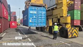 Automated Twistlock for Typhoon & Strong Gust Preparedness