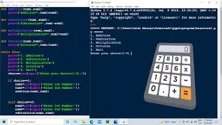 How to Develop Simple Calculator Program in Python || simple calculator mini project in Python  