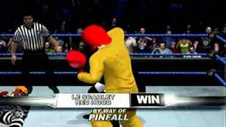 SvR 2011 - Ronald McDonald and Hamburglar vs Red Hood and Le Scarlet