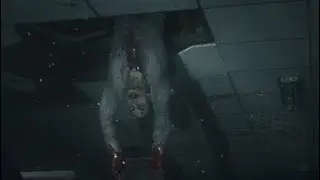 Isobet gets scared by roof zombie