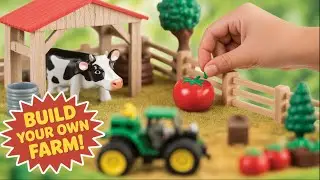 My Little Farmer || Farm Toy Unboxing + Diorama Fun!