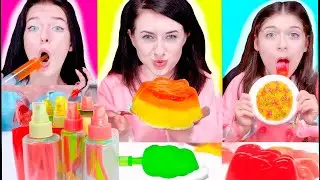 ASMR Pink vs Green Jelly Noodles & Jello Shooters ASMR Best Compilation