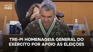 TRE-PI homenageia general do Ex&eacute;rcito por apoio &agrave;s elei&ccedil;&otilde;es