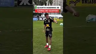 SAL&Aacute;RIO DE ROBINHO JR NO SANTOS #robinho #futebol #santos #futebolbrasileiro