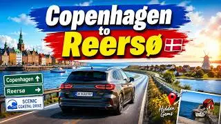 Copenhagen to Reers&oslash; Road Trip 🇩🇰 | Scenic Drive Through Denmark by Car (4K)