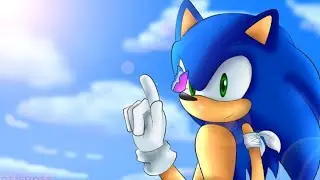 Sonic The Hedgehog 2006 Butterfly perches on Sonic's nose