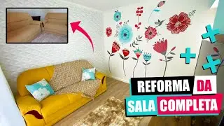 TRANSFORMAÇÃO INCRIVEL NA SALA DA MINHA SOGRA #FamiliaàObra