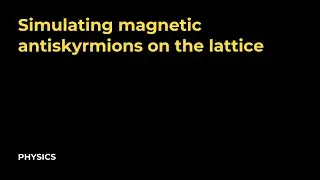 Simulating magnetic antiskyrmions on the lattice