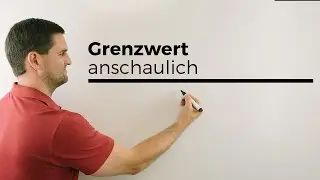 Grenzwert an einer Stelle anschaulich, linksseitiger/rechtsseitiger Grenzwert | Mathe by Daniel Jung