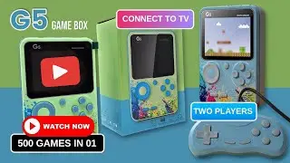 G5 Game Box | 📲📞 075 555 5881 | Handheld Console | 500 Games in 01 | Super Mario | Unboxing Review