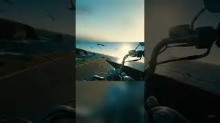 ASMR Coastal Ride | First-Person Motorcycle POV Along Ocean Cliffs