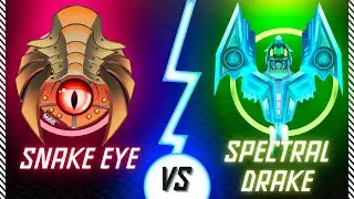 Alien Shooter Boss 45: Snake Eye vs. Spectral Drake Ship | Bat Evolve Power | Game by 1soft