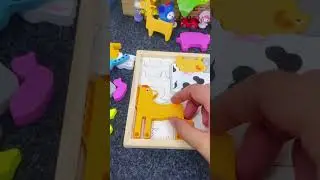 3D Wooden Farm Animal Puzzle &mdash;&mdash; Baby Cognitive Puzzle Toy