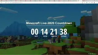 Minecraft Live 2020 Countdown!!!! (that's right gaming's back).