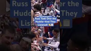 Russ Took Over the Huddle&mdash;And They Listened! 👏📋