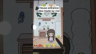 Free house entrance idea (mention my name if you use in a  video) 🍀🤍🧺📰 #tocaboca #tocabocanewupdate