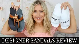 DESIGNER SLIDES & SANDALS REVIEW 2019 | GIVENCHY, GUCCI, BALENCIAGA | LUXURY SHOE HAUL