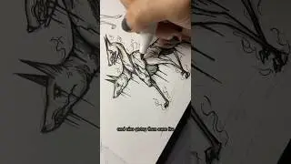 Having fun matters. #art #artprocess #wip #drawing #sketches #cerberus #artist #mythology #darkart