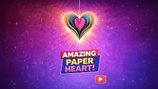 This Paper Heart Looks 3D 😍 | Easy DIY Craft 💗💗💗