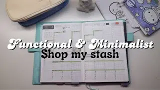 Plan With Me | Shop My Stash - Functional and Minimalist Weekly Spread 📖 | Hobonichi Cousin