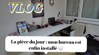 #vlog La pièce du jour : mon bureau est enfin installé 🤍