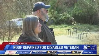 Roof repaired for disabled veteran