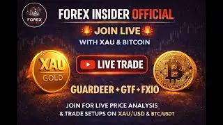 LIVE |  XAUUSD  | BITCOIN | GUARDEER + GTF | SMC ICT + DEMAND & SUPPLY |