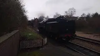 9F steam loco at GCR Leicester North station 22/02/2024