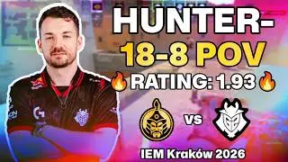 HUNTER- 18-8 POV vs The MongolZ (Dust2) | IEM Krak&oacute;w 2026