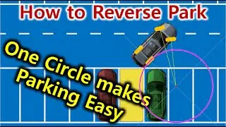Reverse Parking Made Easy! Understanding Car Movement with Rear Wheel Turning Radius #parking