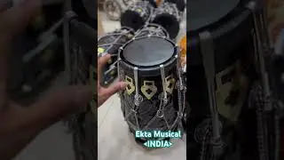 Premium Black & Golden Dholaks #ektamusical #reels #dholak #dhol #india #trending