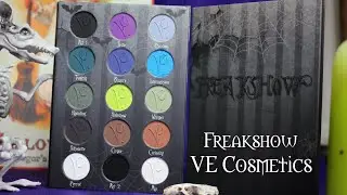 VE Cosmetics Freakshow Palette Swatches