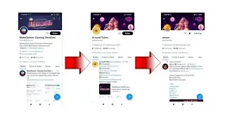 Metagames Crypto Coin Scammer Renamed Their Twitter ID @metagames_one ➡️ @aroundtoken ➡️ @yeeeetoken