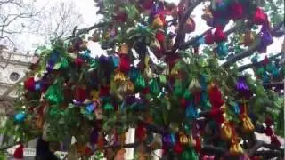 Lucky Bean bag tree central London,Chinese new year
