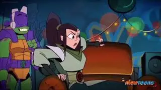 Rise of the TMNT - Donnie fake Sneeze to wake Karai up