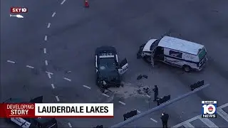 BSO deputy, 2 others hurt after crash in Lauderdale Lakes