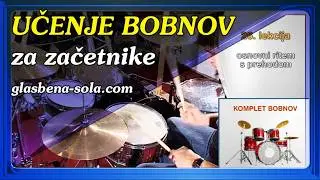 Učenje  bobnov - lekcije za začetnike