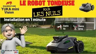 Yuka Mini Vision: The robot lawnmower for dummies! Ready in 1 minute flat!