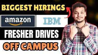 Biggest Drives | Jio , IBM , Amazon Hiring Announced | OFF Campus Drive | 2026, 2025 Batch Hiring