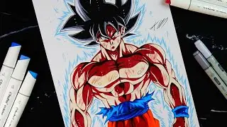 Drawing GOKU Ultra Instinct in REAL TIME