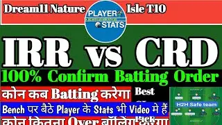 irr vs crd | IRR vs CRD Dream11 Prediction | IRR vs CRD Dream11 | IRR vs CRD Player Stats | #dream11