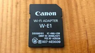 Canon W-E1 DSLR Wi-Fi Adapter .... and some blues